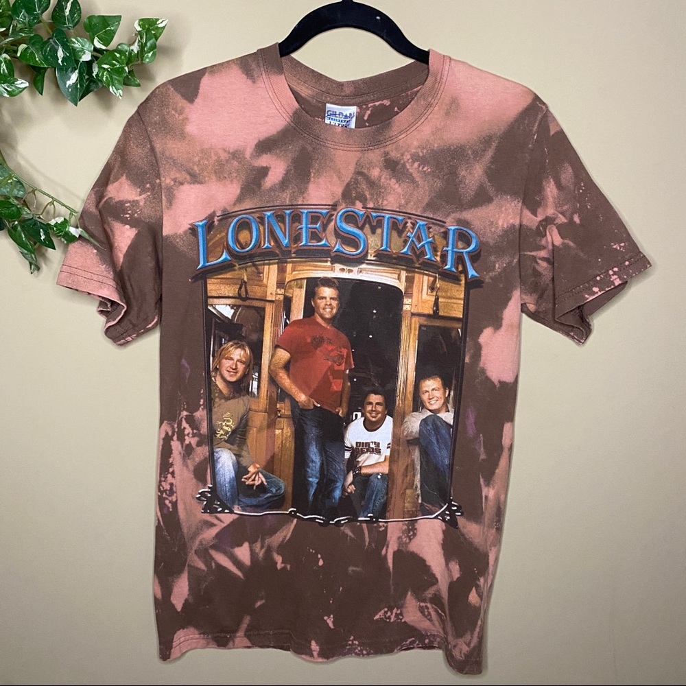 Lonestar Vintage Bleached Tie Dye T Shirt